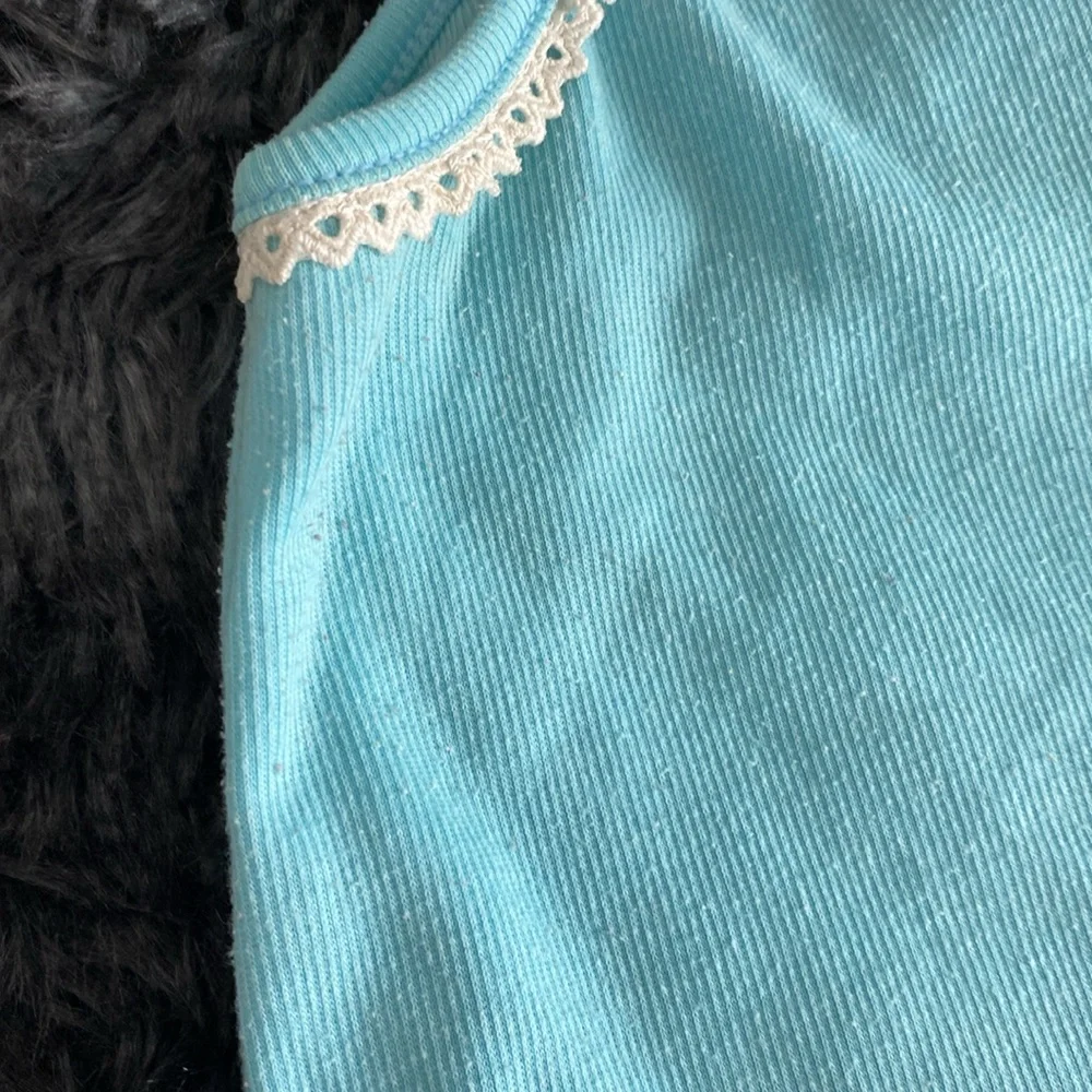Zuhaila baby blue sleepwear tank top